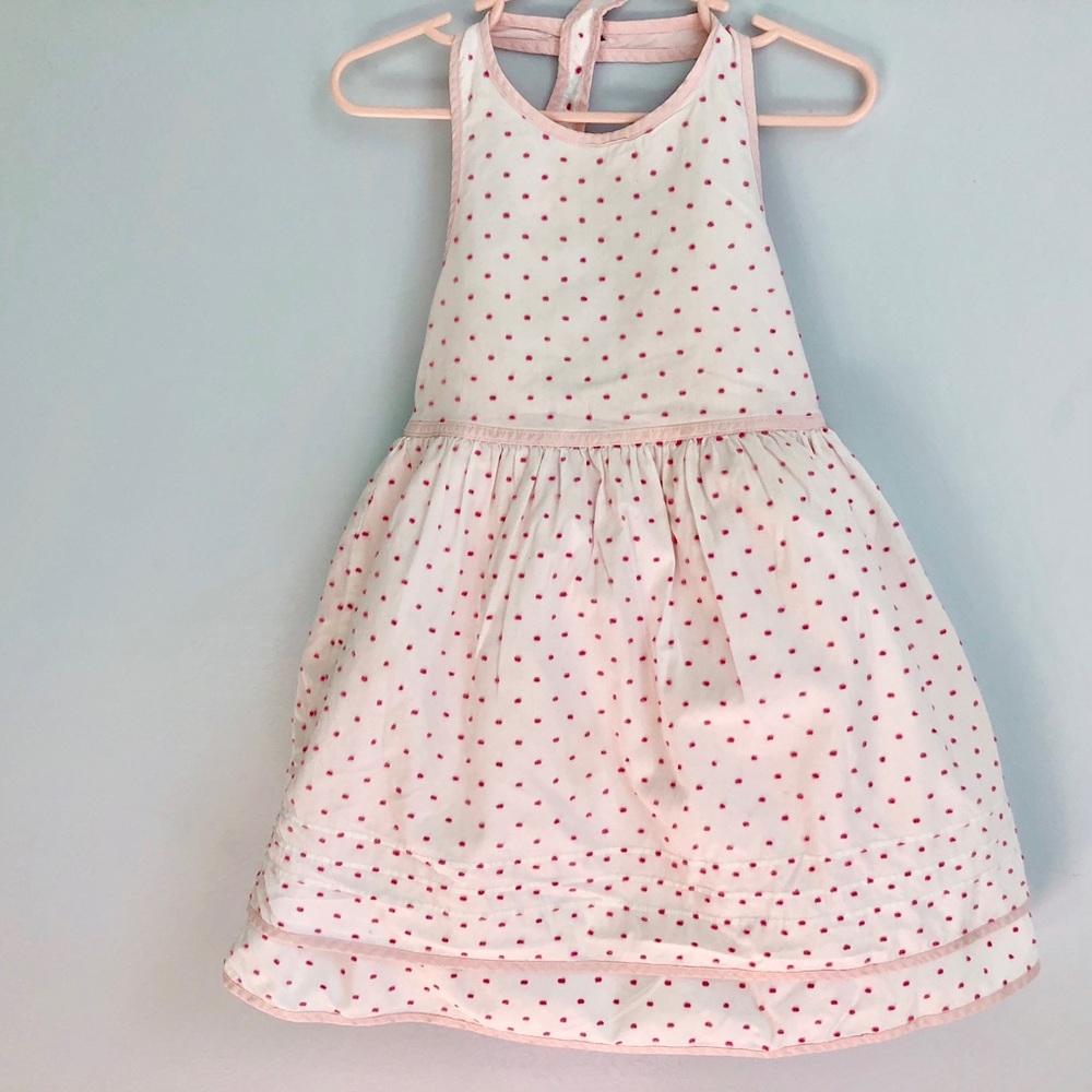 Gap Pink Polka Dot Toddler Halter Dress